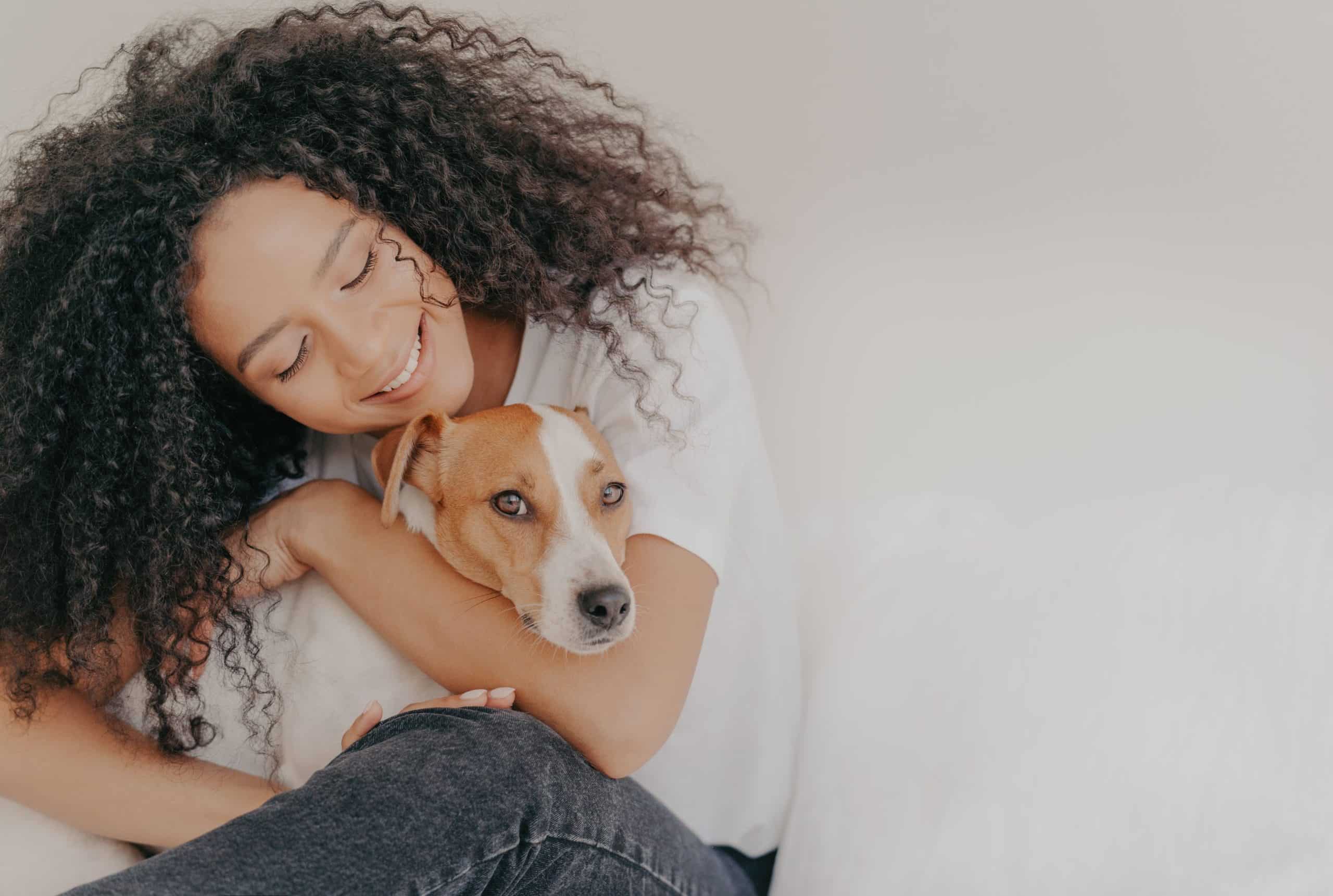 Lady and dog